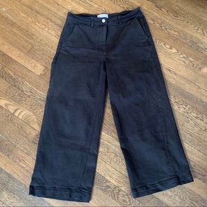 EVERLANE BLK Wide Leg Crop Pant